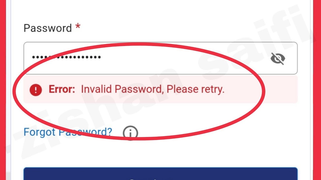 How To Fix Error Invalid Password, Please Retry Problem Solve in Income Tax Portal