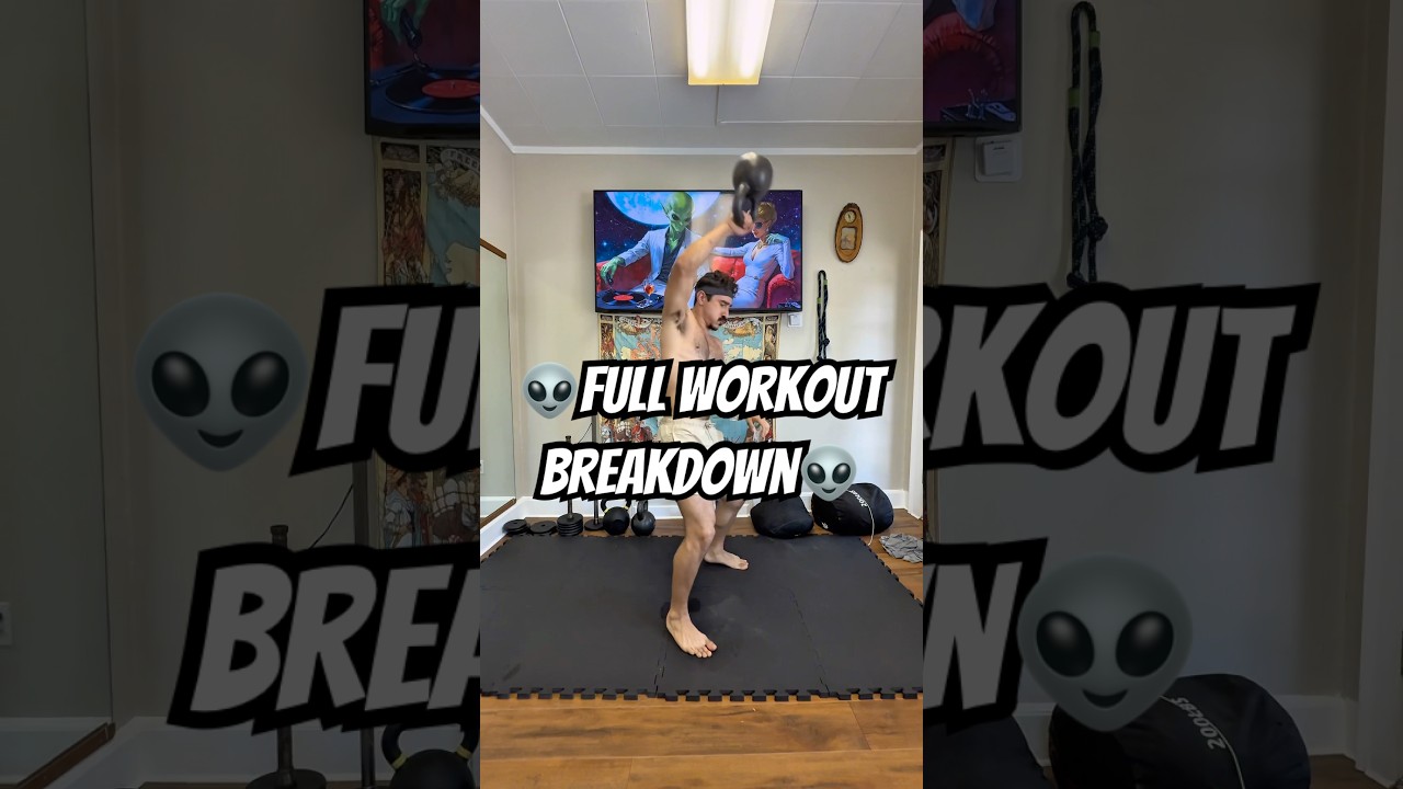1 mace 1 kettlebell 1 sandbag full workout breakdown. #functionaltraining #kettlebell #mobility
