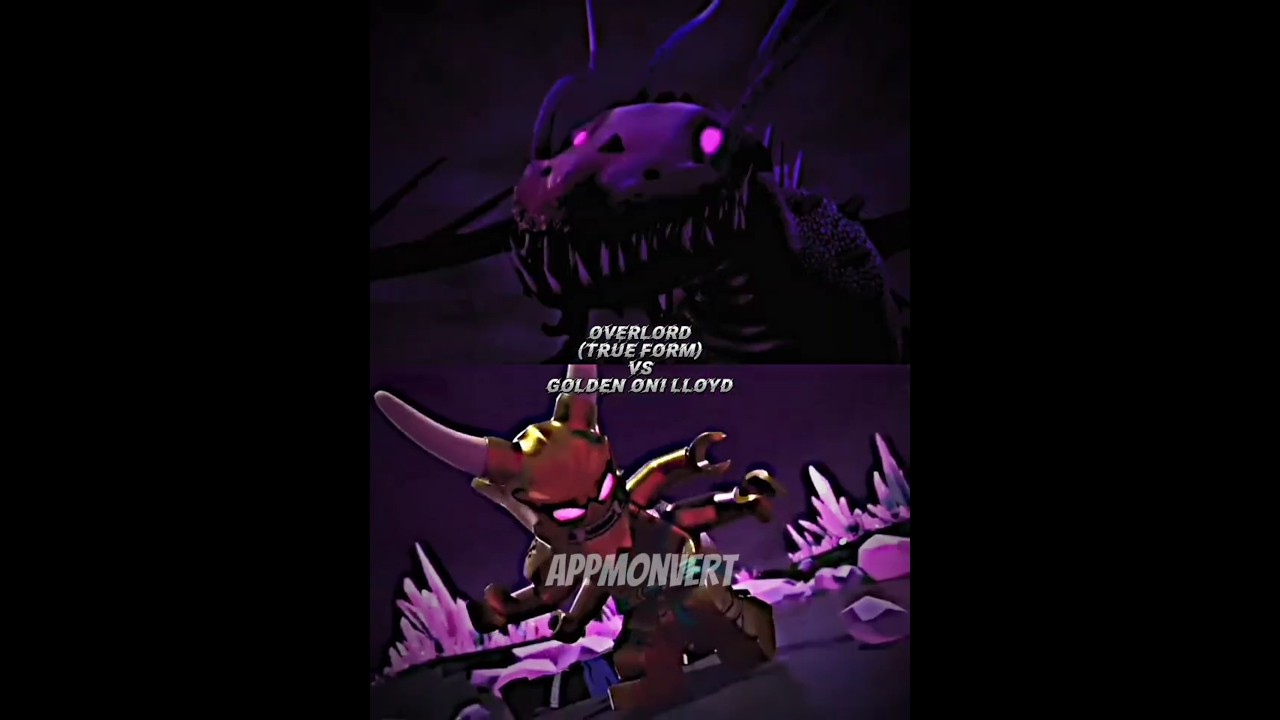 Golden Oni Lloyd vs Overlord True Form remake | 