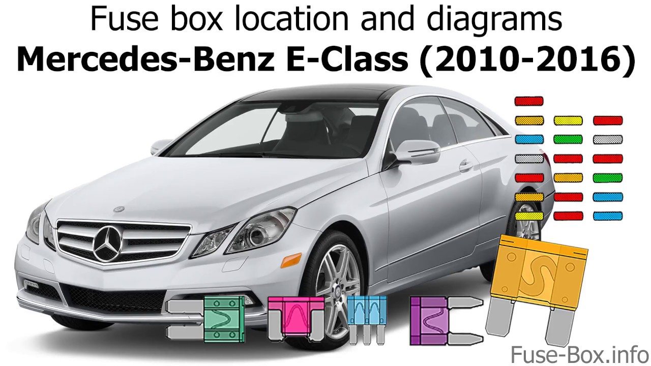 Fuse box location and diagrams: Mercedes-Benz E-Class (2010-2016)