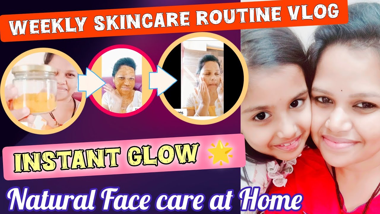 Weekend Self Care Routine 🧡 vlog | Cleaning & Srubbing at Home| | Instant Natural Glow🥰 | Marathi