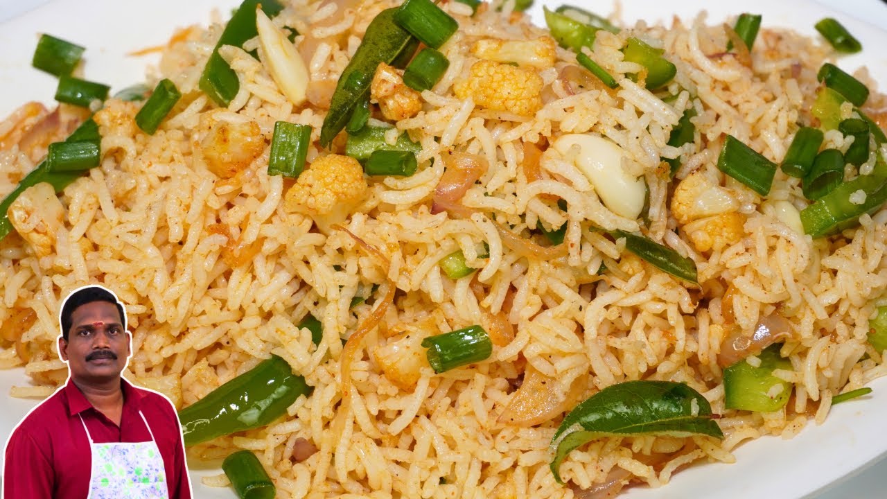 PURATTASI Special lunch box menu recipe | Cauliflower rice | Gobi rice | காலிஃப்ளவர் சாதம்