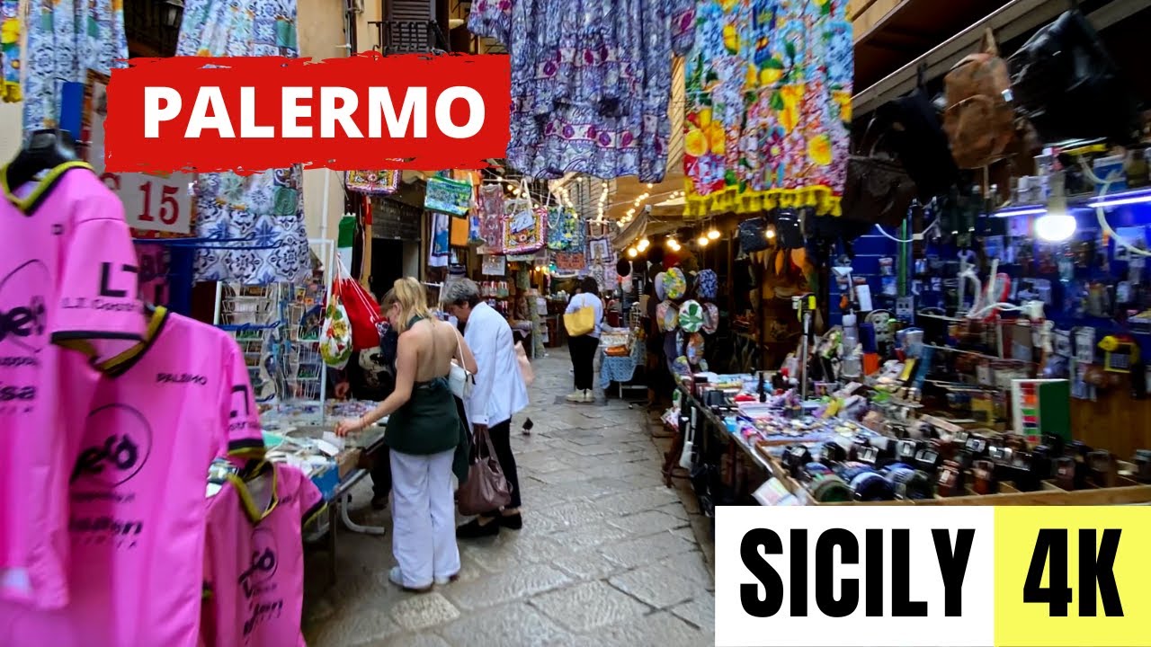 SICILY, ITALY 🇮🇹 [4K] Palermo — La Vucciria