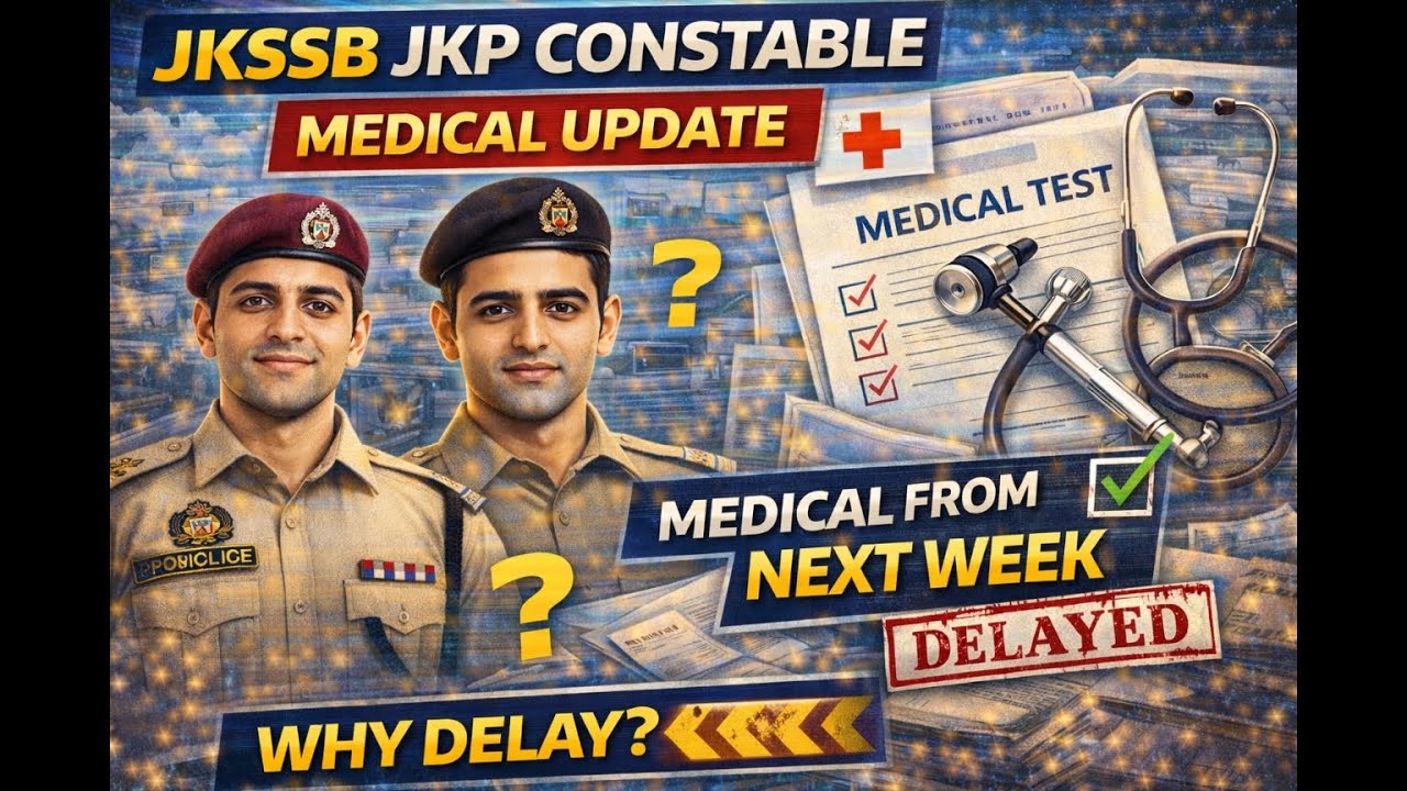Update: Jkssb Jkp Medical list recent update from office// #jkpconstable #medicallist #conatable