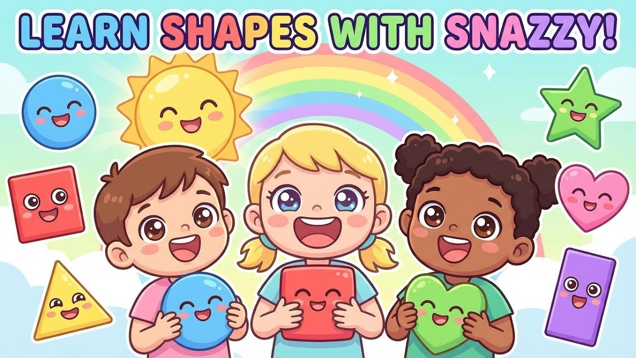 LEARN SHAPES WITH SNAZZY #ShapesForKids #KidsSongs #FunLearning #EarlyLearning #KidsEducation