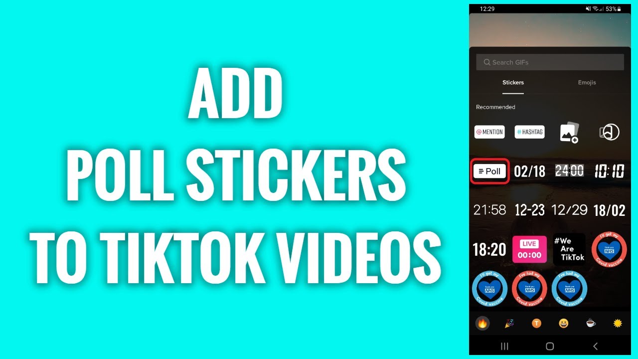 How To Add Poll Stickers To TikTok Videos