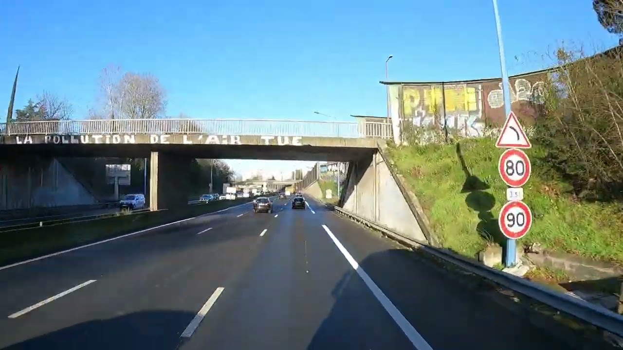 France. Toulouse. Autoroute A64. Espana. Autopsia Ap1. Vitoria Gasteiz. 29.01.2025. Trucks driving.