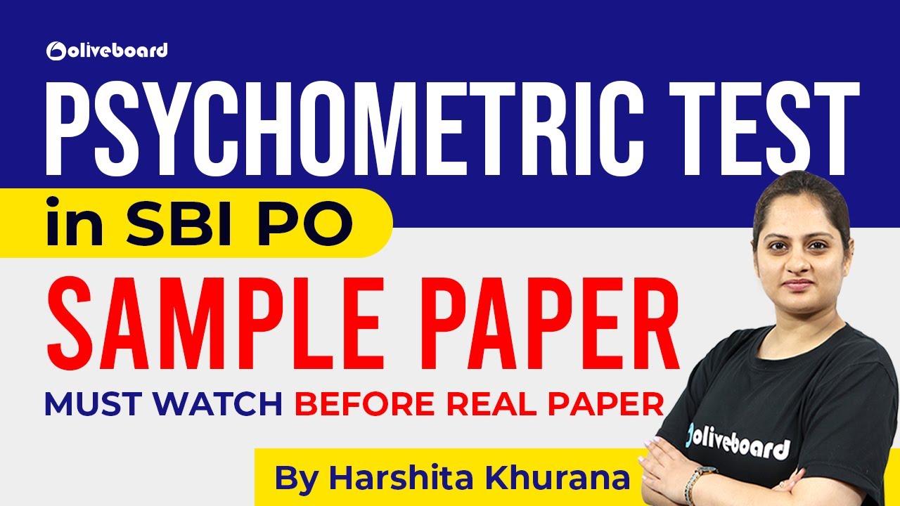 SBI PO Psychometric Test Questions 2022-23 | Must Watch Before Real Paper | By Harshita Ma'am