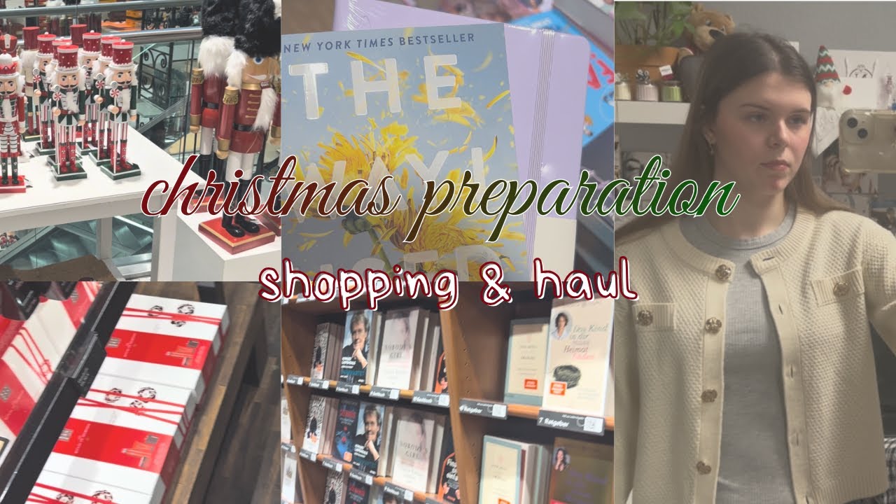 CHRISTMAS PREPARATION🎄 | grwm, shopping & haul 