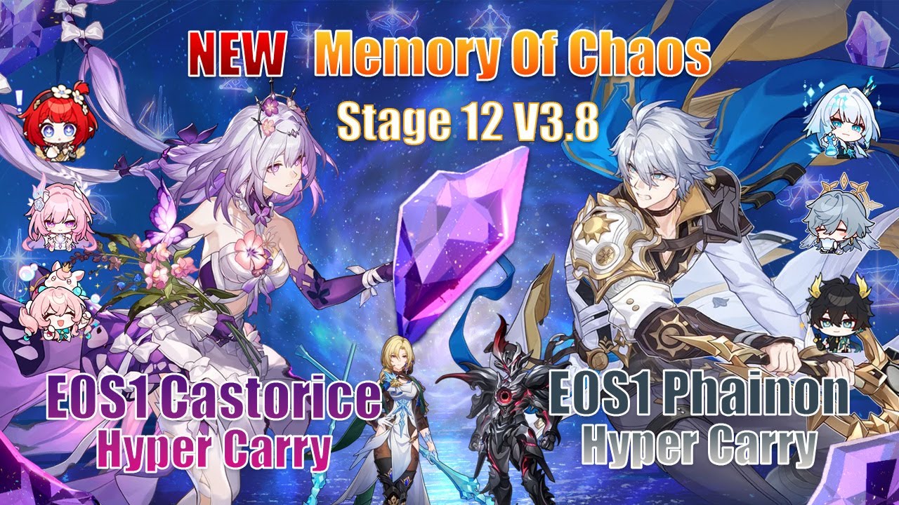NEW Memory of Chaos 12 Ver3.8 | Castorice (3 Cycle) &  Phainon (6 Cycle) | Honkai: Star Rail