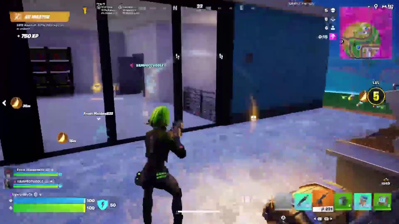 Fortnite on a Snowly Day