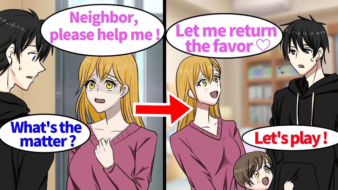 【Manga】I was at the bottom of my life. Meanwhile, a single mother of a neighbor came to ask for help