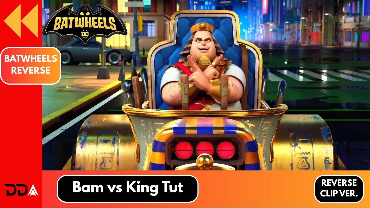 Bam vs King Tut | Batwheels Reverse | Reverse Clip Version (S02E30)