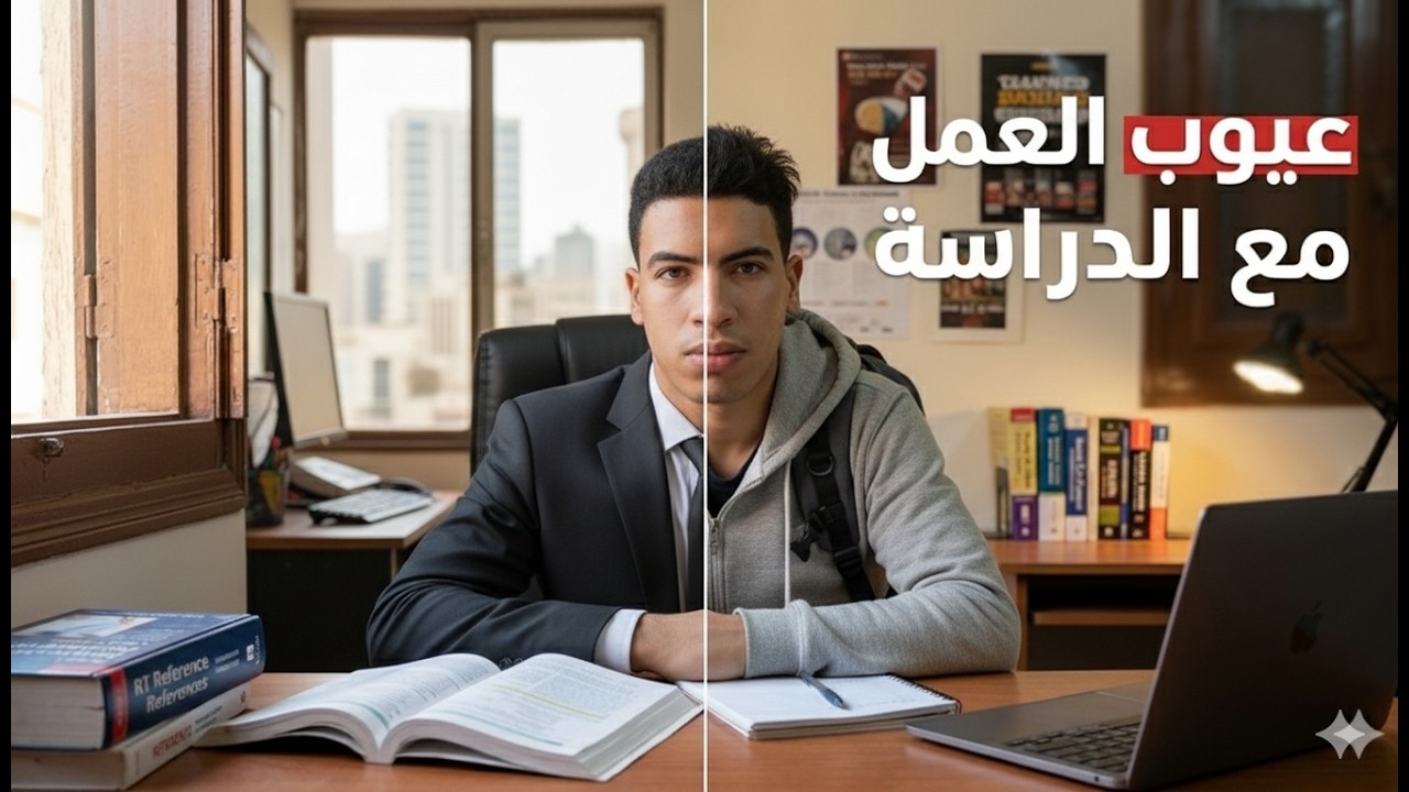 عيوب العمل مع الدراسه |   ?Study + Work = Stress