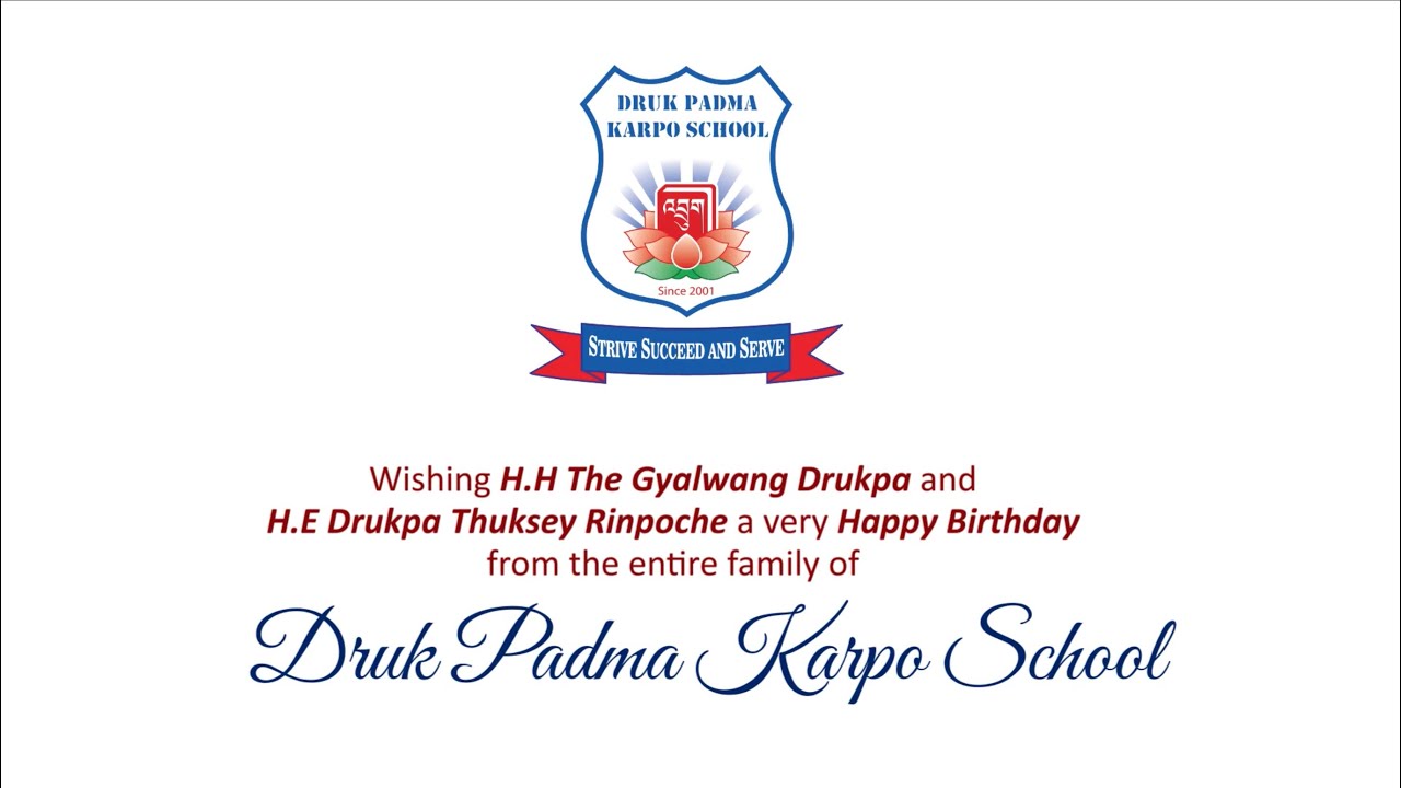 Happy birthday to our founding fathers H.H The Gyalwang Drukpa and H.E Drukpa Thuksey 