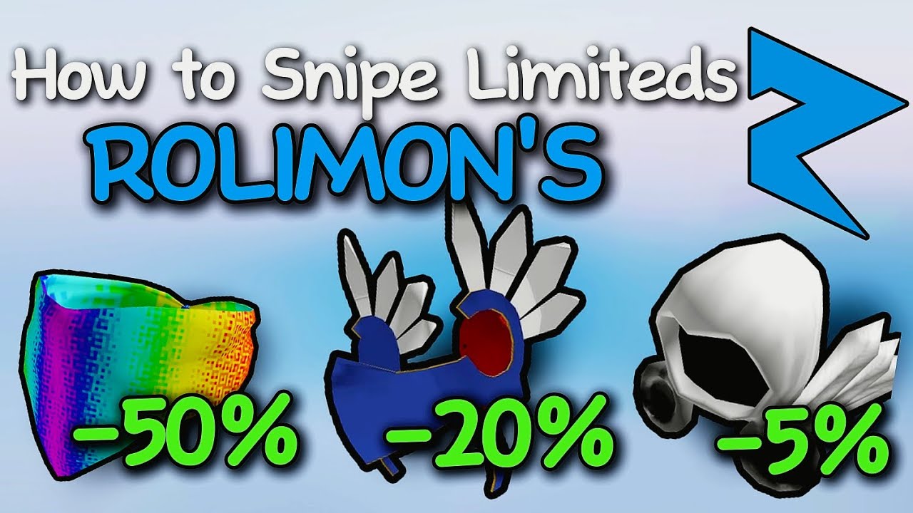 How to Snipe Roblox LIMITED ITEMS using Rolimon's 