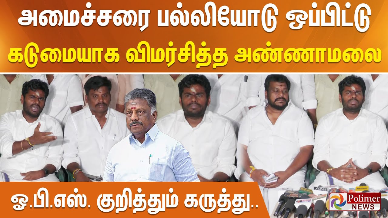 அமைச்சரை பல்லியோடு ஒப்பிட்டு கடுமையாக விமர்சித்த அண்ணாமலை.. ஓ.பி.எஸ். குறித்தும் கருத்து..