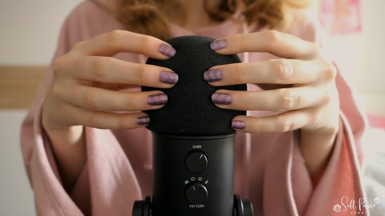 ASMR | Pure mic scratching | Intense pop filter scratching with nails (NO TALKING)