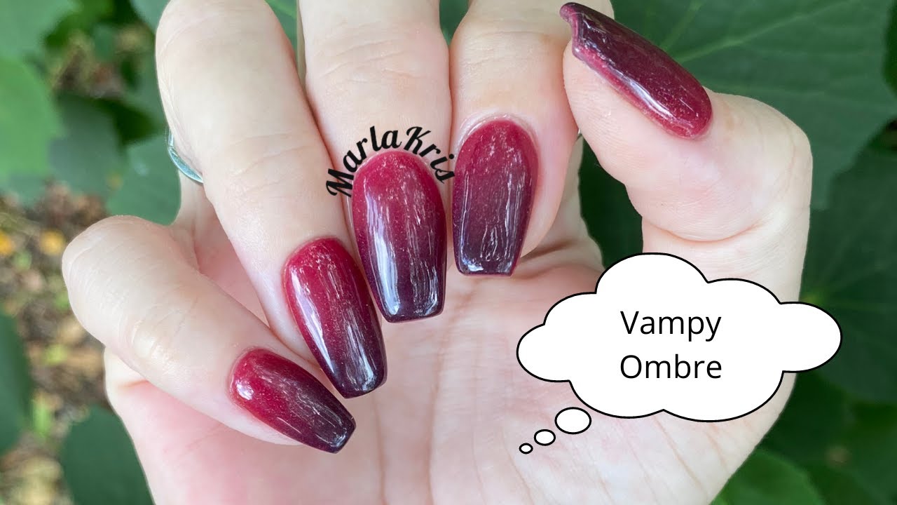 Halloween Nails Part 4 | Dip Powder | Vampy Ombré | Mystic Moon