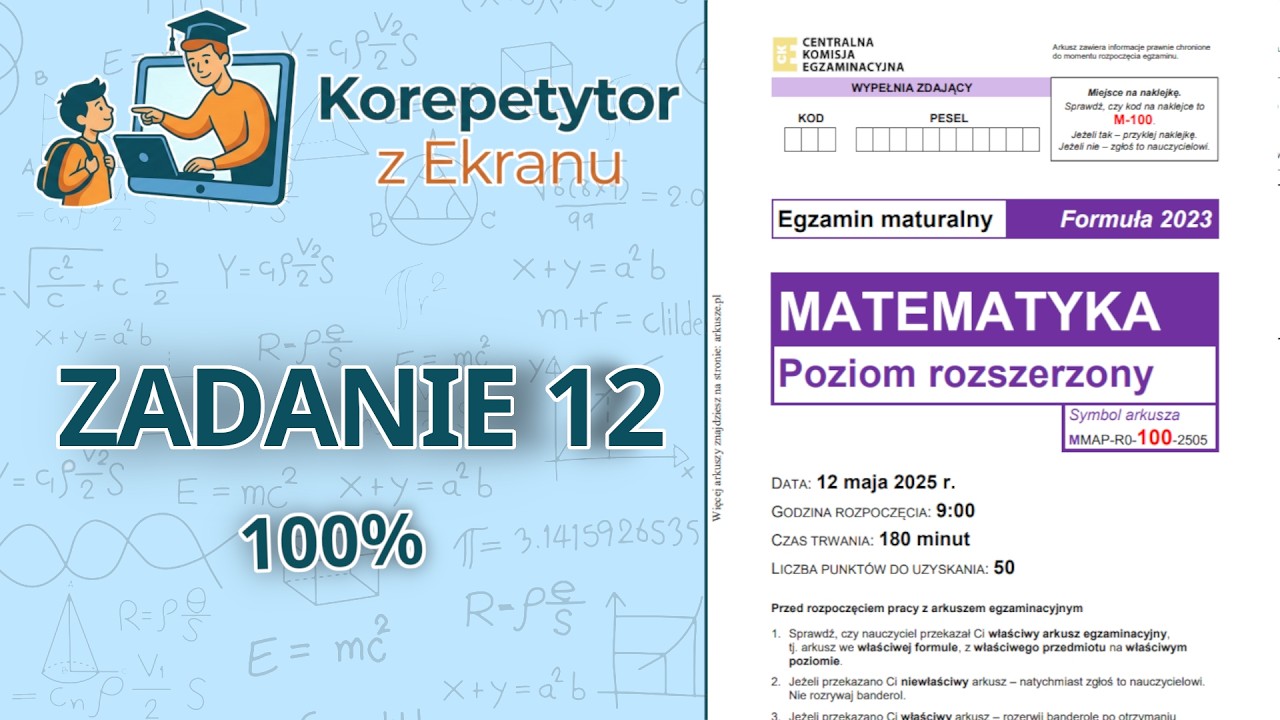 Zadanie 12 - Matura Rozszerzona Maj 2025 | Optymalizacja
