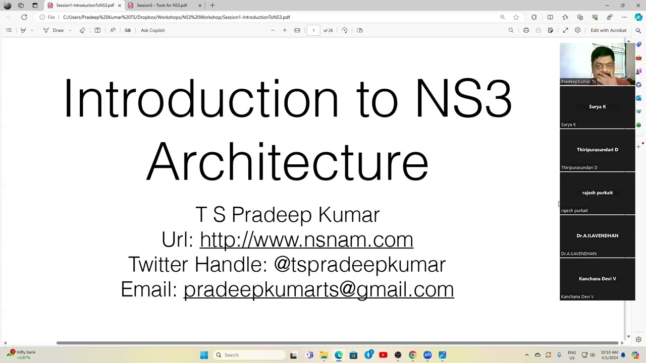 Introduction to Network Simulator 3 - Complete Instructions | Dr. Pradeep Kumar TS