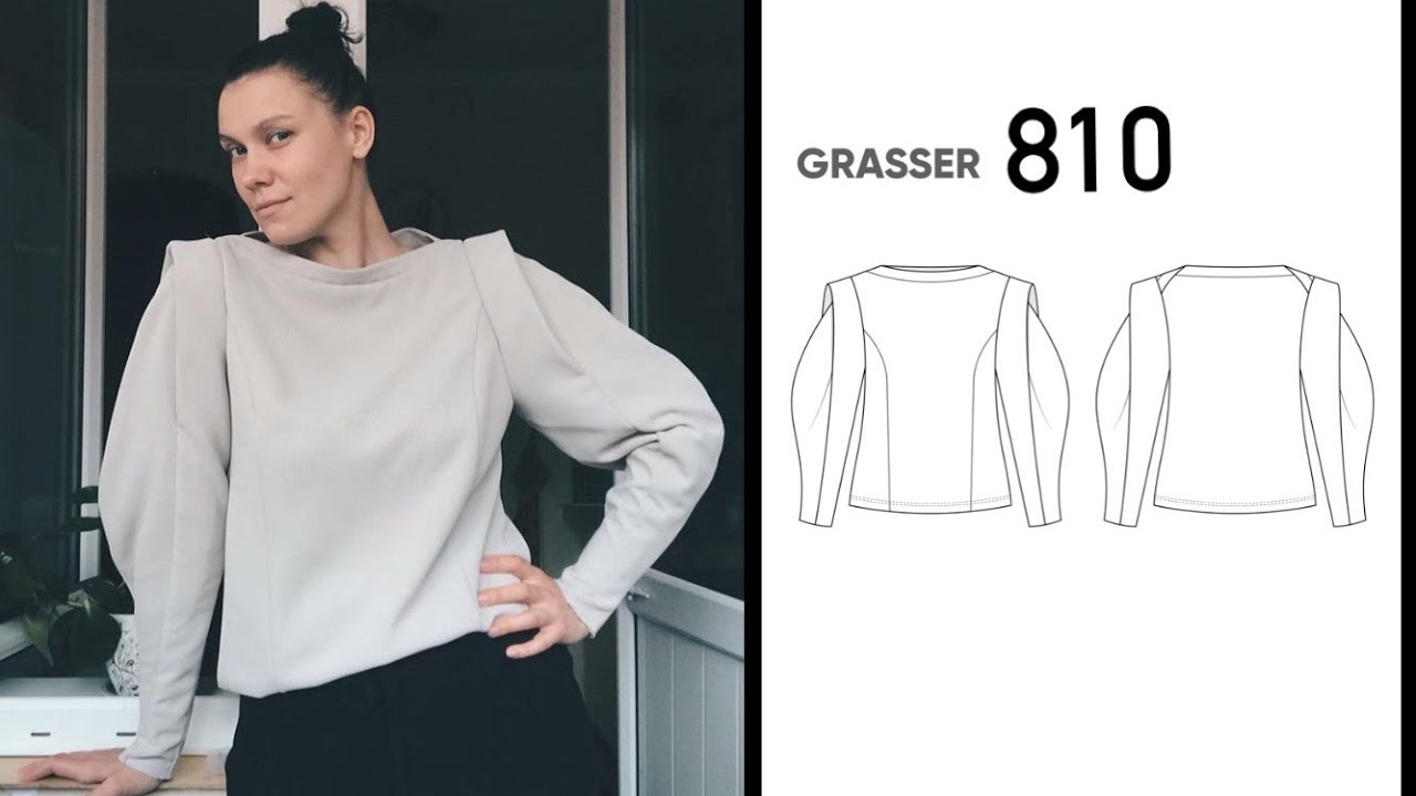 Моя история пошива джемпера по выкройке Grasser810.