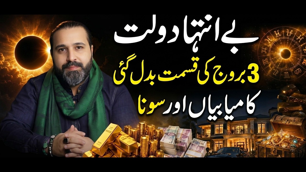 Solar Eclipse on August 12 | Top 3 Lucky Zodiac Signs | Mussawar Zanjani