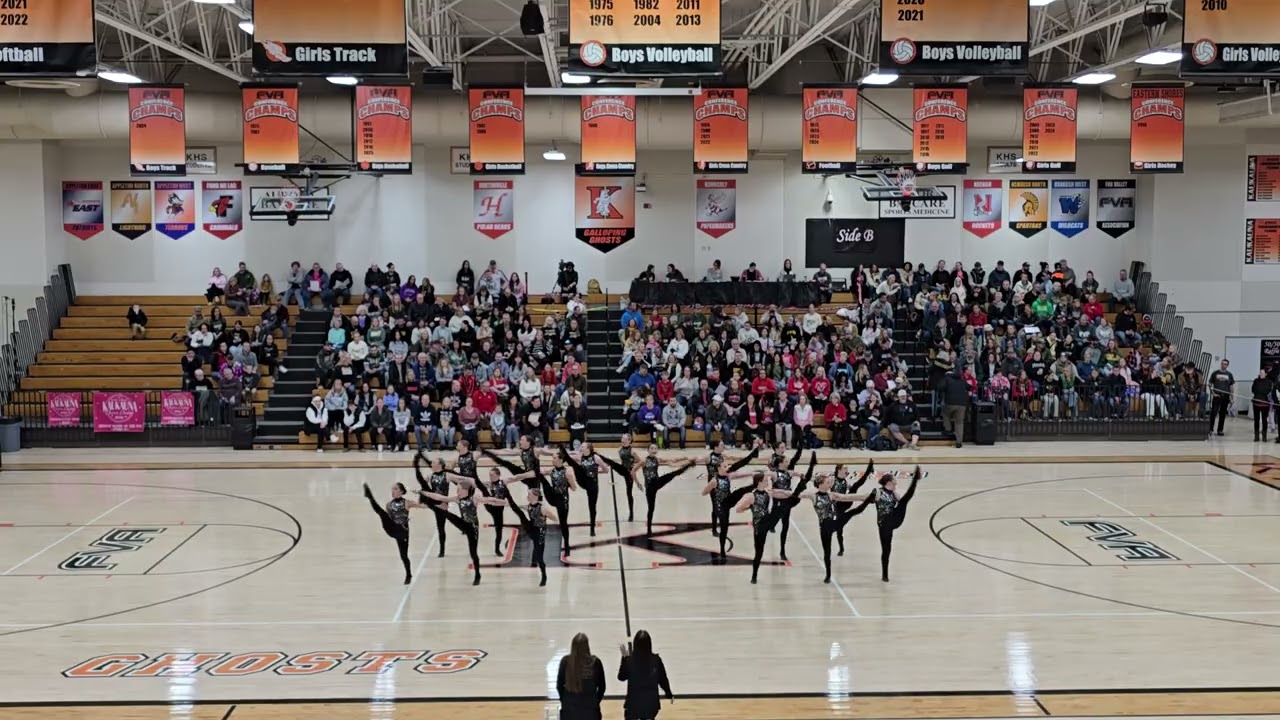 DCE Middle Gold Dance Team Kaukauna Dance Classic 1-17-26  Kick Routine 5th Place 