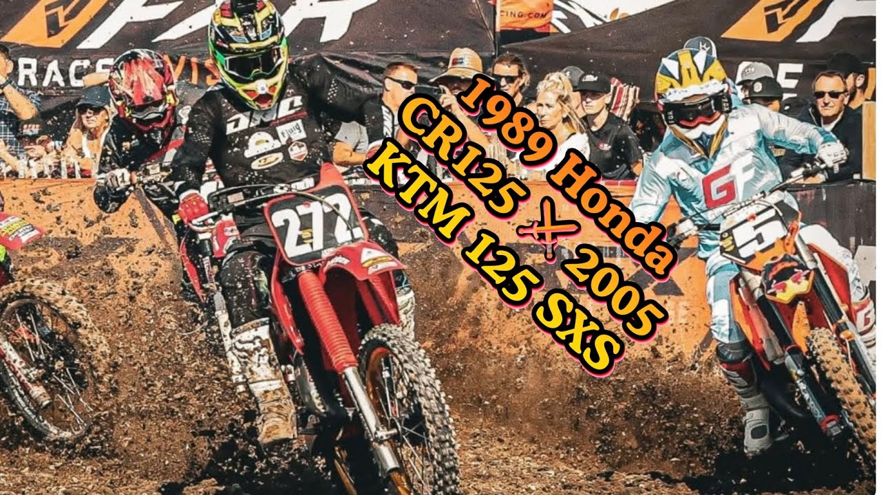 125cc race at 2025 VMXdN 89 CR125 vs 05 KTM 125 SXS