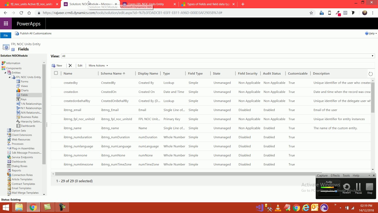 Form with Whole Number Field Dynamics 365