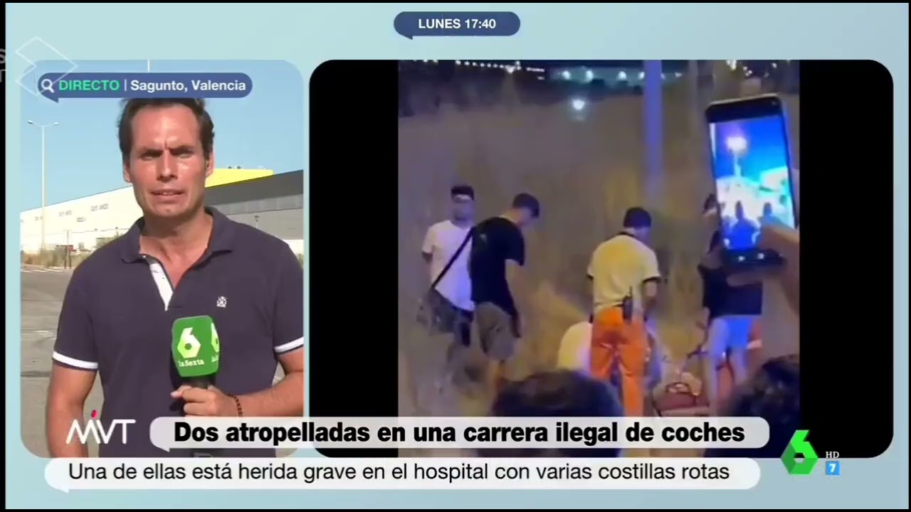 Atropello en una concentración ilegal de coches