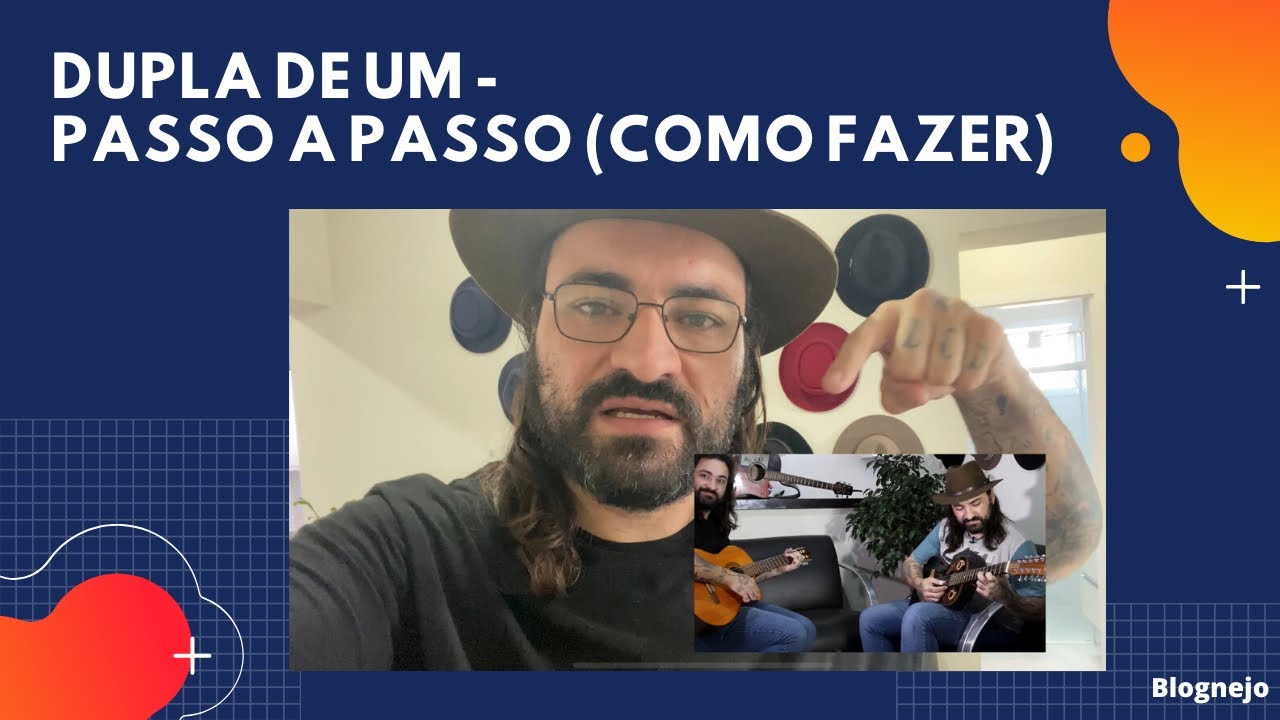 Como fazer primeira e segunda voz no mesmo vídeo usando um programa de edição - Dupla de Um