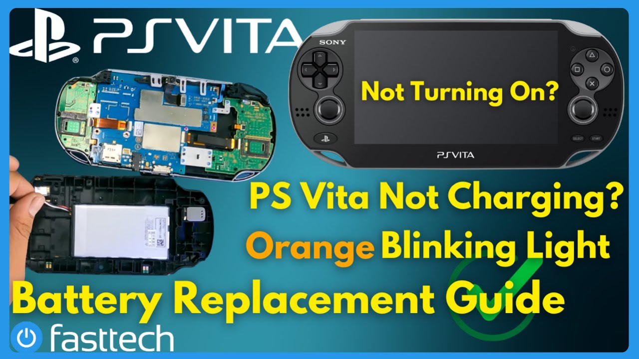 PS Vita Not Charging / Orange Light Fix (PCH-1001 Battery Replacement Guide)