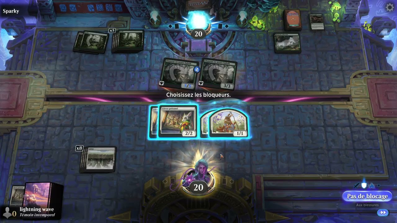 MTG Arena deck lapins pur contre sparky (7)
