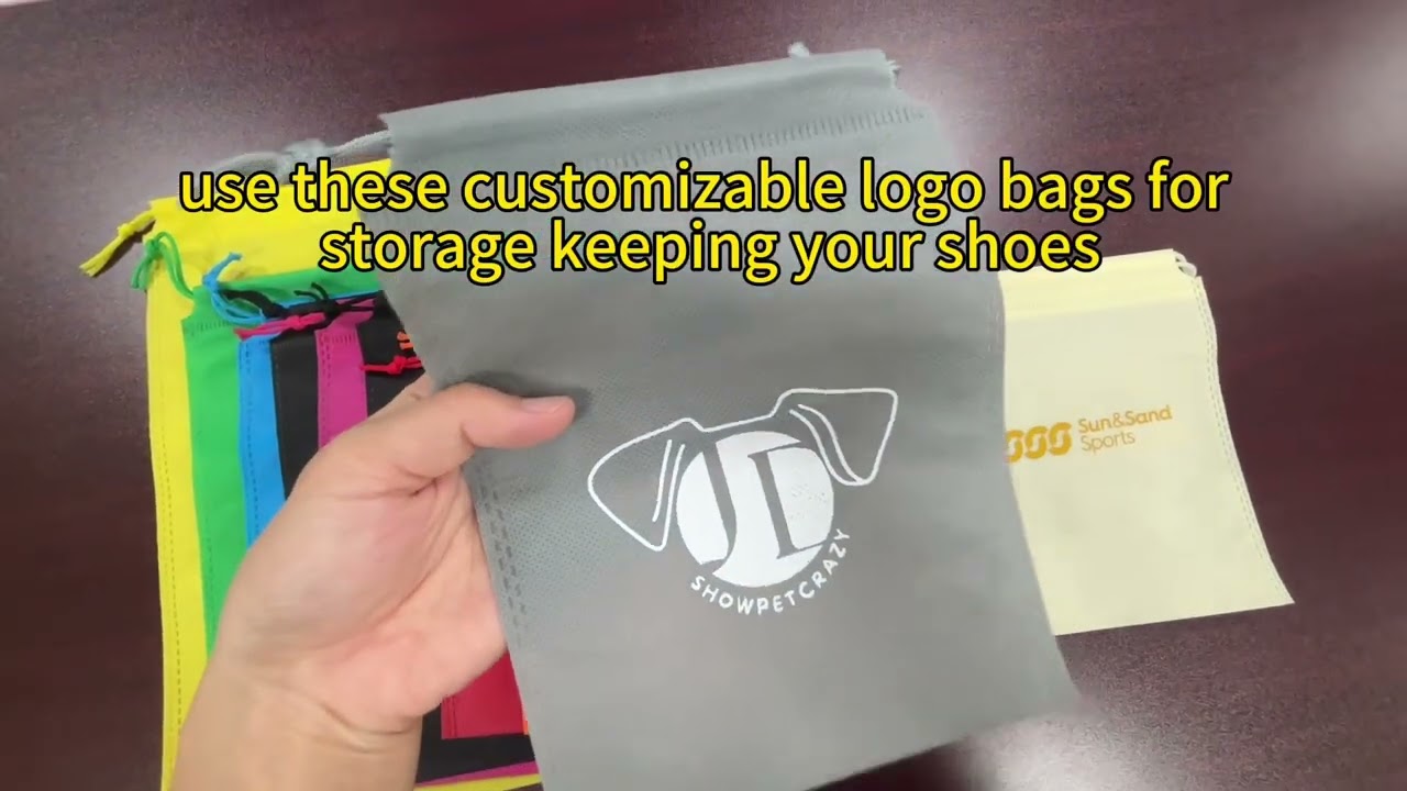 Eco-Friendly. Practical. Branded. Custom Non-Woven Drawstring Bags 🎒♻️