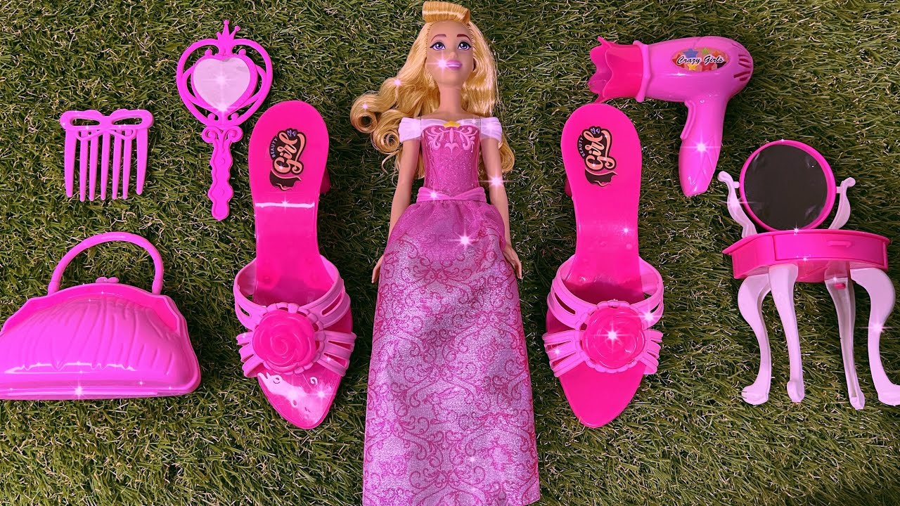 Disney Doll Collection | Frozen Elsa and Anna, Belle, Ariel | Unboxing Disney Mattel playset