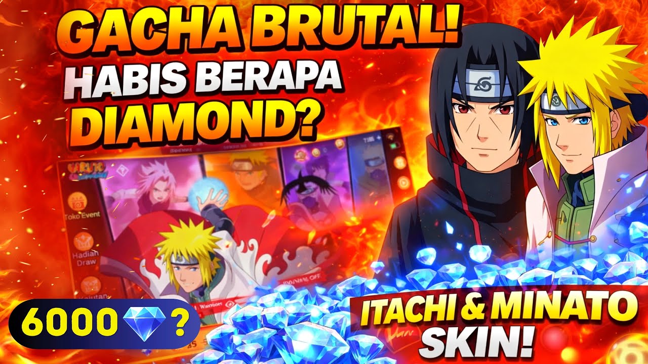 GACHA BRUTAL EVENT MLBB X NARUTO 2.0!! BUTUH BERAPA DIAMOND UNTUK 1 SKIN NYA? EFEK NYA KEREN BANGET!