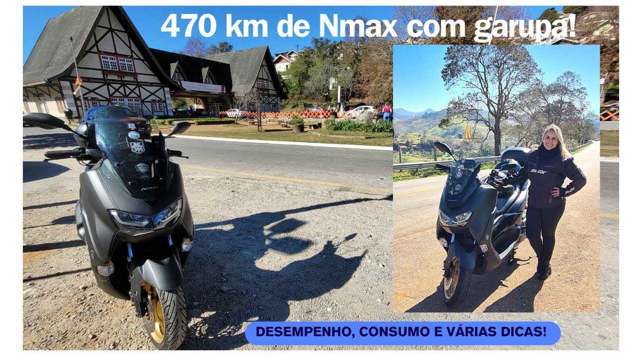 Viagem de Nmax com garupa  - 470 Km - São Paulo a Campos do Jordão   - Viagem COMPLETA!