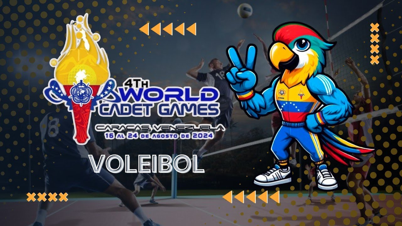 VOLEIBOL MASCULINO CHINA VS VENEZUELA. IV JUEGOS MUNDIALES DE CADETES 2024. CARACAS VENEZUELA
