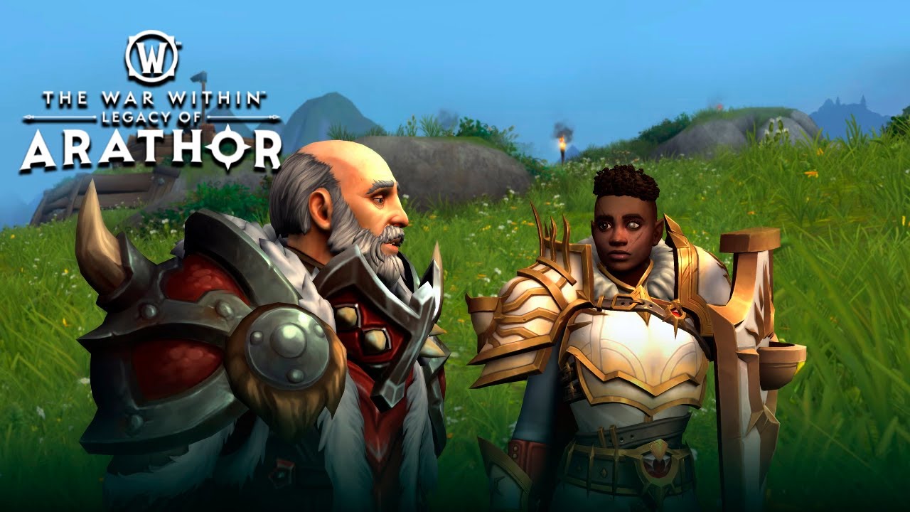 Faerin y Danath contemplan el Muro de Thoradin: El Legado de Arathor | The War Within