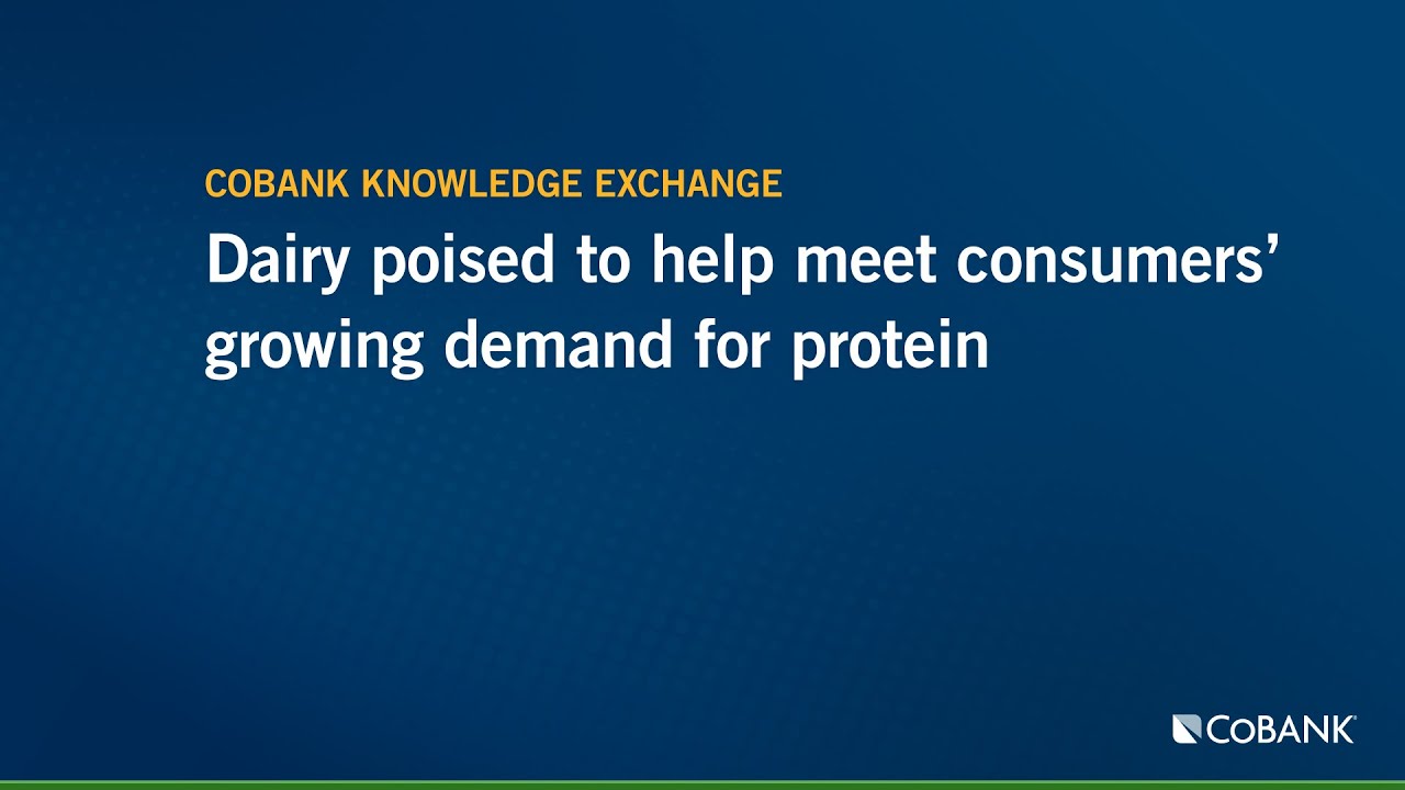 Dairy poised to help meet consumers&rsquo; growing demand for protein | Knowledge Exchange