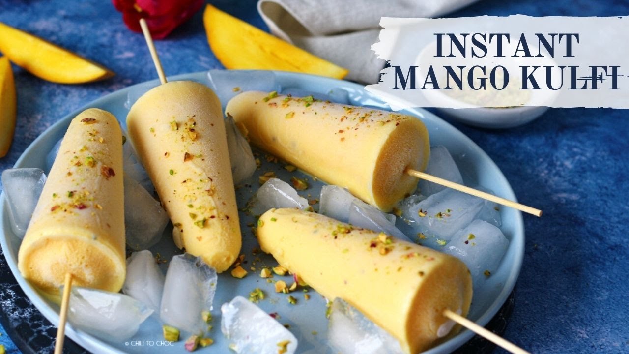 No Cook Instant Mango Kulfi Recipe | How To Make Quick & Easy Kulfi