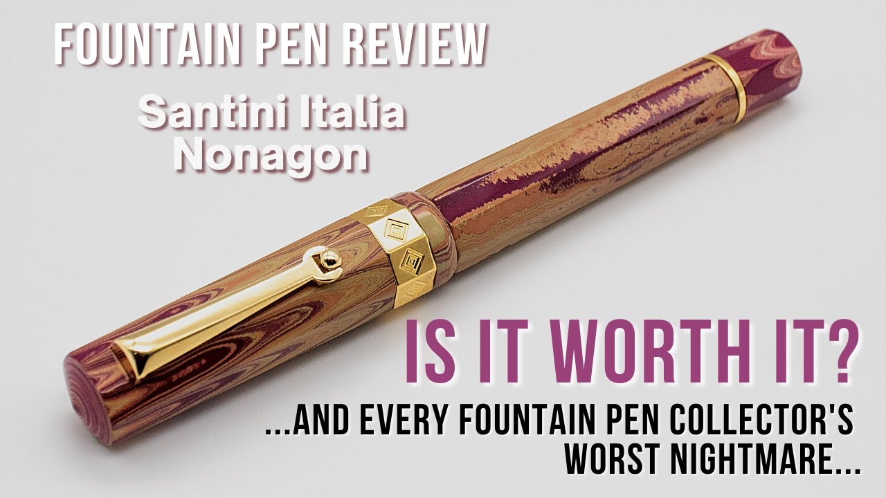 #Fountainpenreview #Santini - Nonagon Flamingo
