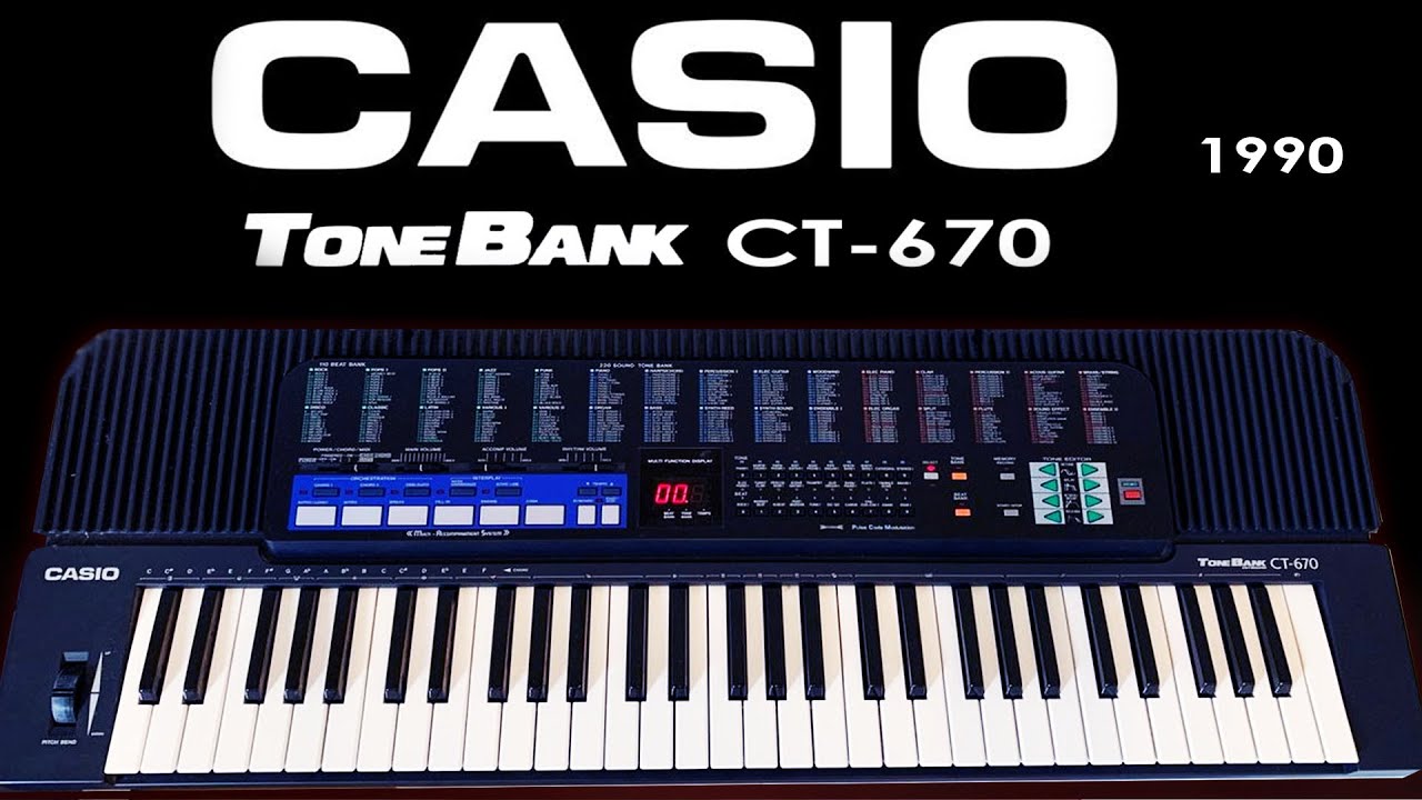 Casio CT-670 Tone Bank 1990