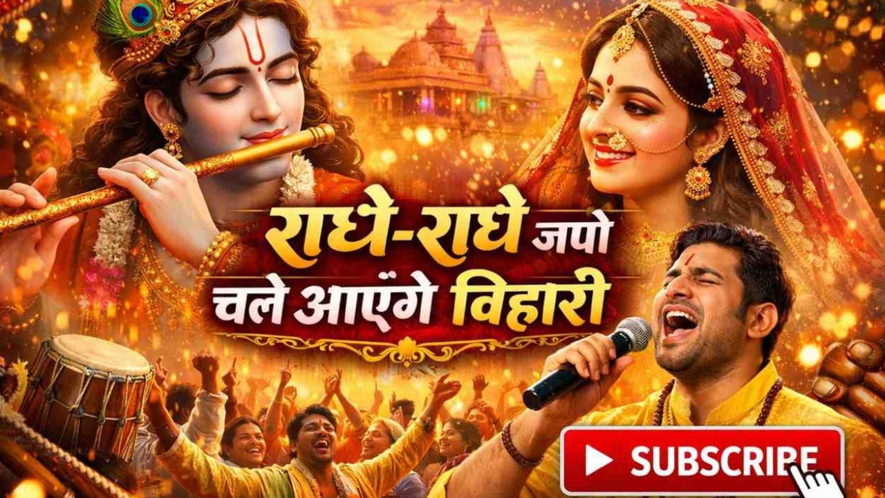राधे-राधे जपो चले आएँगे बिहारी | Energetic Radhe Krishna Kirtan 2026 | Latest Krishna Bhajan