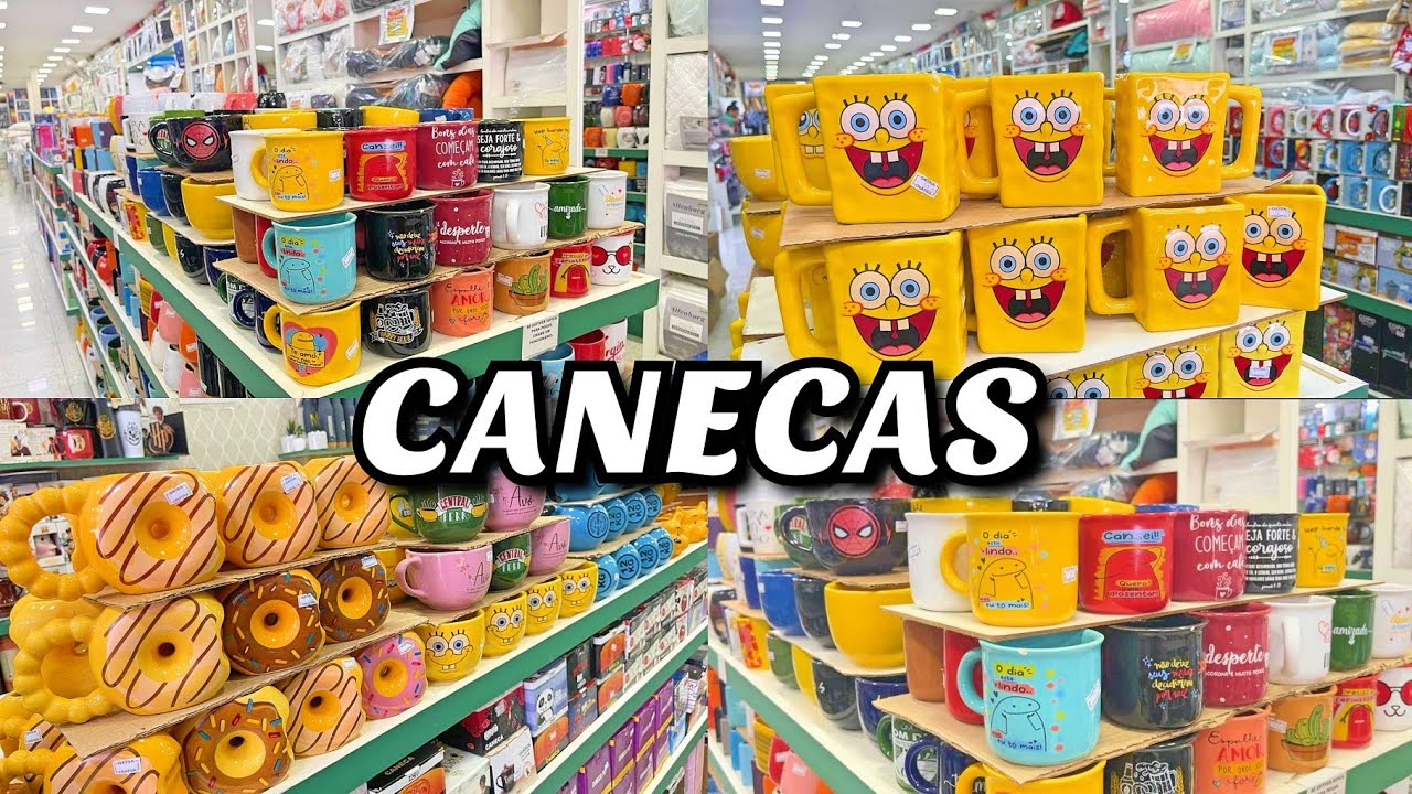 Canecas de Cerâmica A PARTIR DE R$10,00 NA GeisaTex Bresser Brás