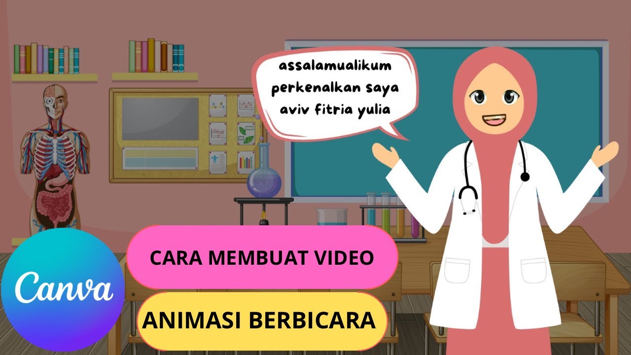 CARA MEMBUAT VIDEO ANIMASI BERBICARA DI CANVA // SANGAT MUDAH UNTUK PEMULA CANVA