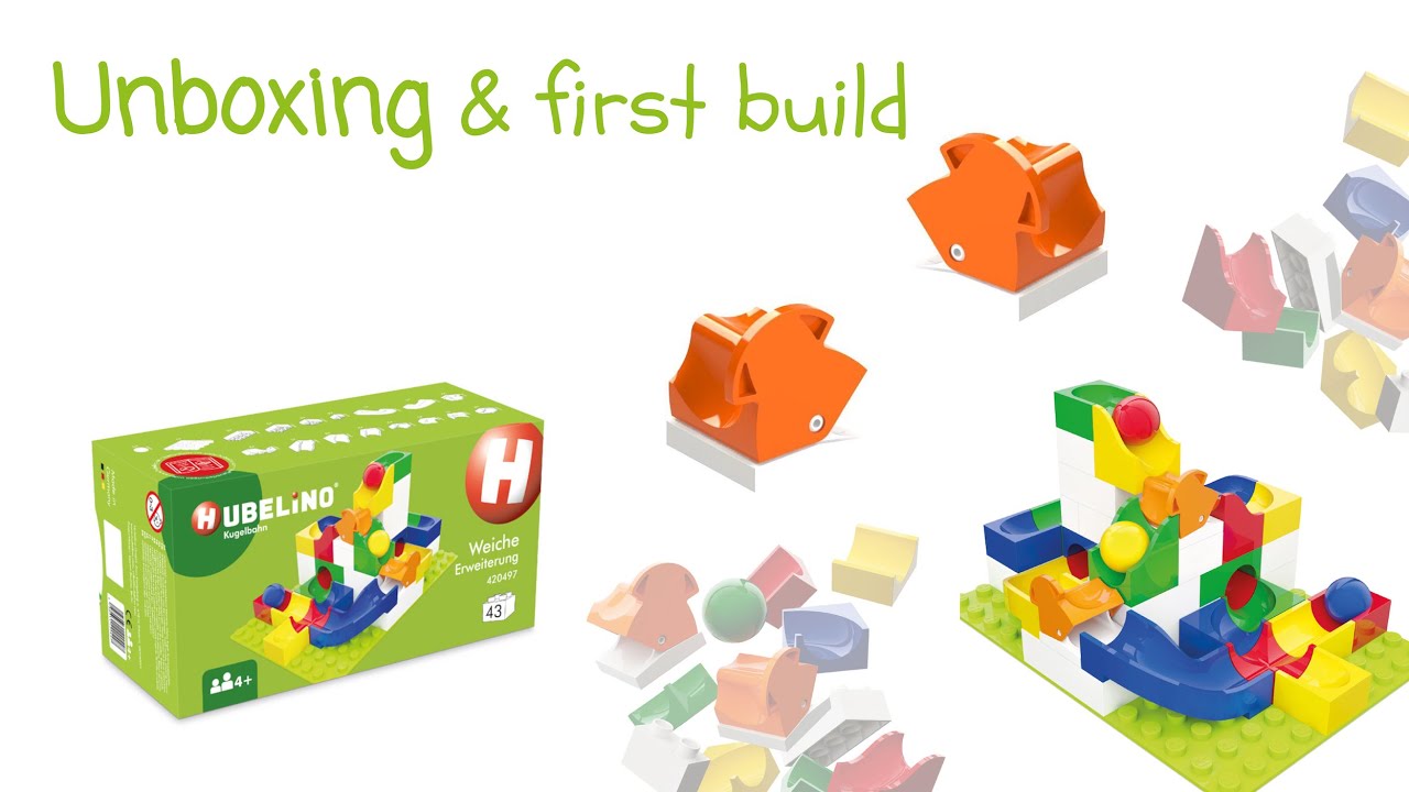 HUBELINO Switch 📦 UNBOXING & First build 📦 420497 #marble #marblerun