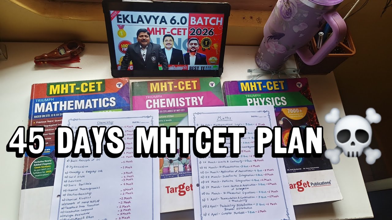 My Mhtcet Strategy for April Attempt🔥|12th Grader PCM Group:)Mhtcet 2026✨|