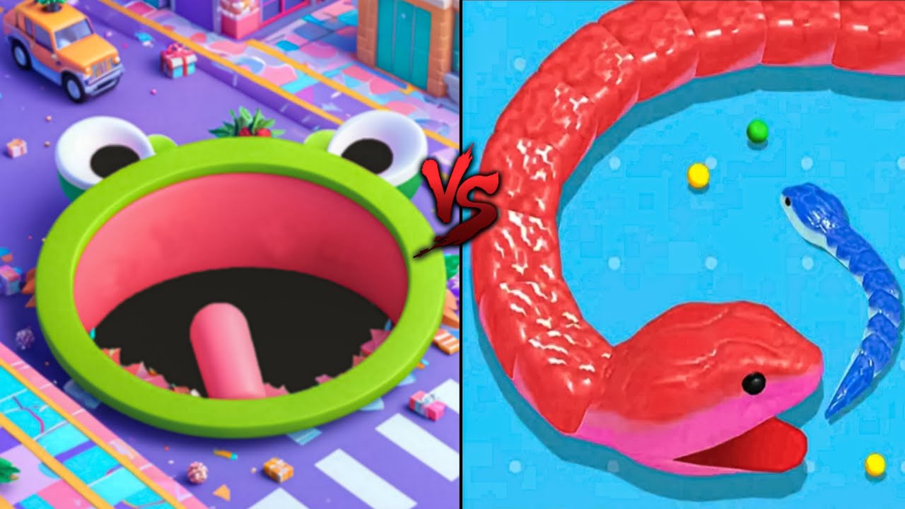 🔥Snake Clash Vs Hole Io🐍Max level Epic Comprehension 100%Win Pro Gameplay #31